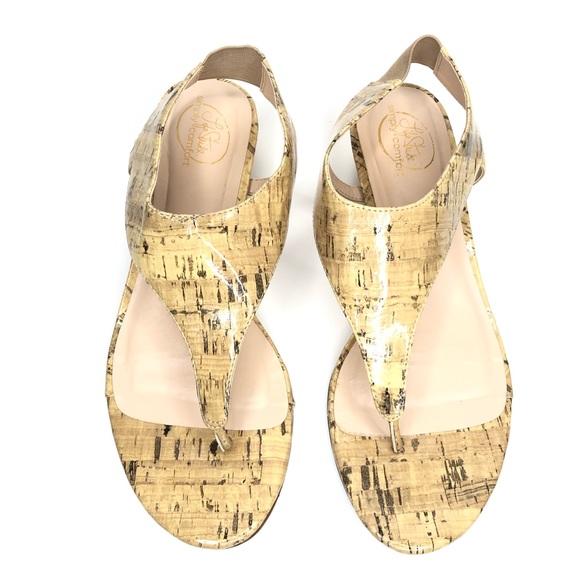 Life Stride Yennifer Cork Wedge Sandals - Picture 5 of 8